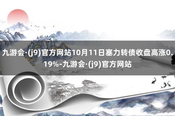 九游会·(j9)官方网站10月11日塞力转债收盘高涨0.19%-九游会·(j9)官方网站