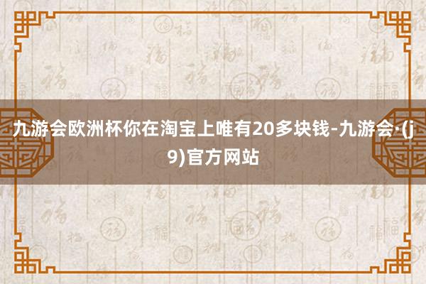 九游会欧洲杯你在淘宝上唯有20多块钱-九游会·(j9)官方网站