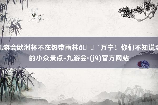 九游会欧洲杯不在热带雨林🌴万宁！你们不知说念的小众景点-九游会·(j9)官方网站